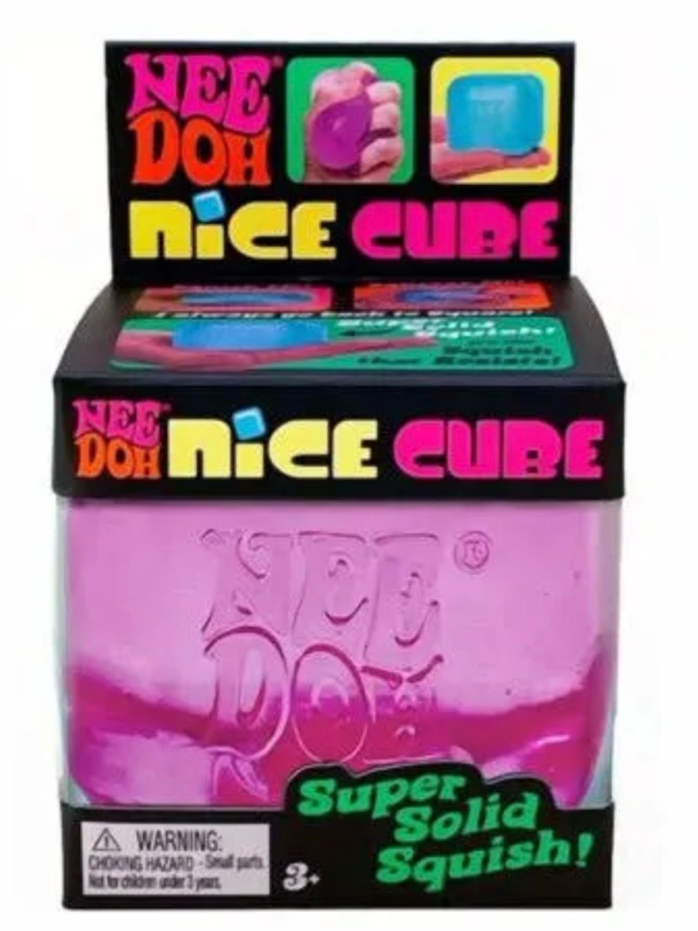 NEEDOH Nice Cube Super Solid Squish - Pink